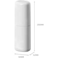 thumbnail image 2 of Portable Dustproof Antibacterial Home Camping School Toothbrush Box (Grey/1pc), 2 of 5
