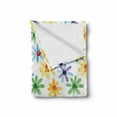 thumbnail image 2 of Floral Soft Flannel Fleece Blanket, Colorful Flowers Spring Season Nature Garden Theme Watercolors Hand Painted Artwork, Cozy Plush for Indoor and Outdoor Use, 70" x 90", Multicolor, by Ambesonne, 2 of 6