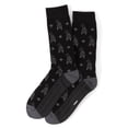 thumbnail image 2 of Goofy Motif Black Men's Socks, 2 of 3