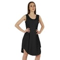 thumbnail image 2 of Inkmeso WoMen's Casual Loose Fit Sundress Sleeveless Henley Beach Dress w/ Patch Pocket, 2 of 7