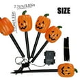 thumbnail image 3 of HCTSHG Set of 5 Halloween Pathway Markers Lights, Battery Operated Plastic Jack-O-Lantern Shaped Pumpkin Lawn Garden Stakes Clear Lights for Party Outdoor Halloween Decor, 3 of 8