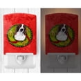 thumbnail image 2 of Caroline's Treasures SC9084CNL Welsh Springer Spaniel Christmas Wreath Ceramic Night Light, 6x4x3", multicolor, 2 of 2