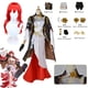thumbnail image 2 of Disfraz de Honkai Star Rail para mujer, traje de Cosplay de juego Honkai Himeko, vestido de noche Sexy, peluca de Cosplay con hebilla roja, 2 of 4