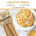 thumbnail image 4 of Morelli Pappardelle Pasta Noodles - Organic Pasta With Wheat Germ - Imported Pasta from Italy, Pappardelle Noodles Pasta, Wide Noodles, 17.6oz (500g) - Pack of 2, 4 of 6