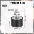 thumbnail image 2 of Uxcell 20x30mm Rubber Studs Shock Absorber, 4 Pcs M6 Rubber Isolator Mounts with Nuts for Garage, 2 of 6