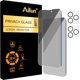 thumbnail image 2 of Ailun 2 protectores de pantalla de privacidad para iPhone 14 Pro Max [6,7 pulgadas] + 2 protectores de lente de cámara, protección de sensor, compatible con Dynamic Island, película de vidrio templado, 2 of 4