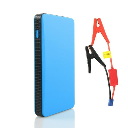 FIEWESEY 12V Car Jump Starter Booster   Mini Portable Slim 20000mAh Car Jump Starter Engine Battery Charger Power Bank - Blue