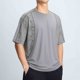 thumbnail image 2 of Blusa de Manga Corta Impresa Casual Suelto Deportes Respirable Hielo-Seda de Mitad de Manga Cuello Redondo Top Blusas de Manga Corta Top, 2 of 5