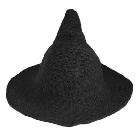 Women Modern Witch Hat Foldable Costume Sharp Pointed Wool Felt Halloween  Warm Autumn Winter Cap | Walmart Canada