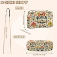 thumbnail image 4 of FORMRS Women Crossbody Purse with Chain Strap Vegan Leather Shoulder Handbag, Beige Floral, 4 of 7