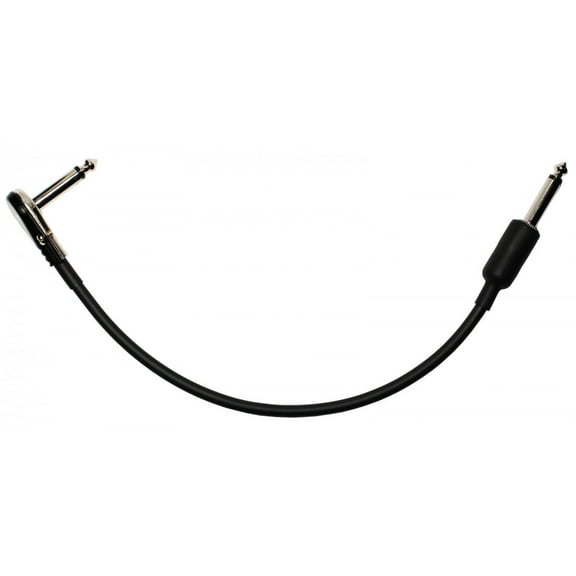 12" Castline Silver Mogami 2319 Guitar Pedal Board Effects Switcher Patch Cable 1/4 TS Low Profile and Short Barrel Connectors