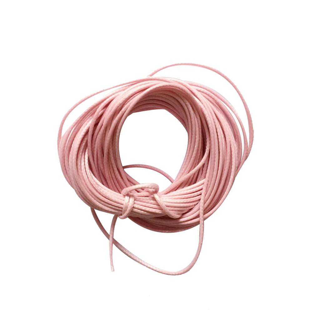 10 Metres Pink Waxed Cotton Cord 1.5mm Beading Thread Jewelry Making findings 