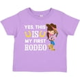 thumbnail image 3 of Inktastic Yes, This is My First Rodeo Cowgirl in Hat and Boots Girls Toddler T-Shirt, 3 of 5