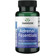 Swanson Adrenal Essentials 60 Veggie Capsules