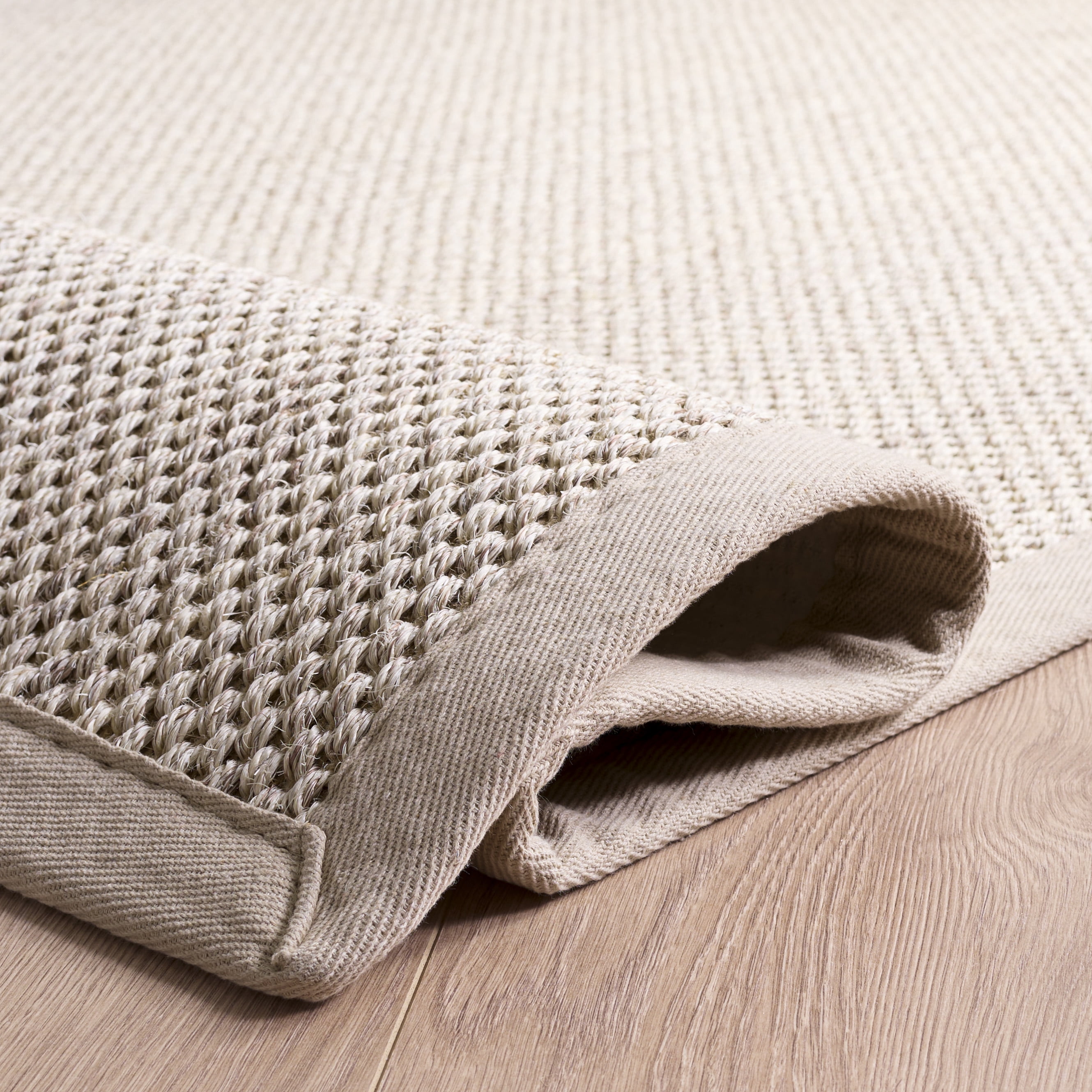 Safavieh Natural Fiber Kentigern Solid Area Rug, Marble/Beige, 9' x 9' Round