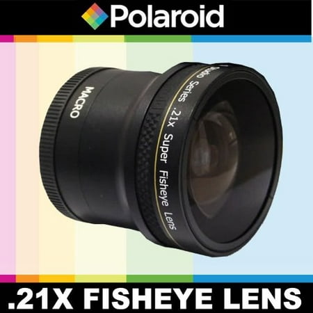 Studio Series .21x Super Fisheye Lens With Macro Attachment, Includes Lens Pouch and Cap Covers For The Nikon D40, D40x, D50, D60, D70, D80, D90, D100, D200, D300, D3,.., By