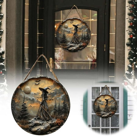 

Wooden Witch Cat Halloween Door Sign Decoration Most Purchased In The Fall Halloween Yard Decoration Fall Room Decoration