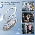 thumbnail image 3 of for Samsung Galaxy S24 Clear Case with Rotation Metal Ring Holder Stand, Support Magnetic Car Phone Mount Soft TPU Bumper PC Hard Corners Shockproof Protective Phone Case for Galaxy S24, Clear, 3 of 10