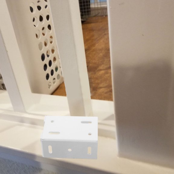 FESTFENDS 2Pcs White Fence Bracket for Privacy Fence Panel Connection and Support