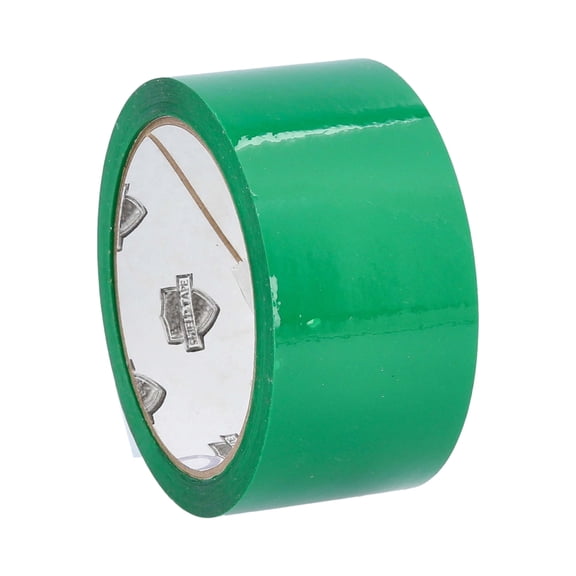 SSBM 1.88 Inch x 110 Yards Green Acrylic Carton Sealing Tape, 2 Mil, Economy Grade, Moving & Packing, 6 Rolls