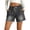 31# Gray, variant on Denim Shorts Womens Stretchy Elastic Waist Lightweight Summer Casual Pull on Trendy Bermuda Drawstring Jean Shorts Sky Blue M