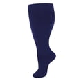 thumbnail image 5 of Lutiedan Plus Size Knee High Socks for Women, Seamless High Stretch Socks, Wide Calf Circumference 40-65cm Socks XXL-7XL,Navy, 5 of 6