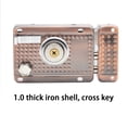 thumbnail image 4 of Matsuzay Cerradura de puerta de bronce rojo de acero inoxidable con acero de alta resistencia para seguridad en exteriores Cerraduras de hardware Bien, 4 of 6