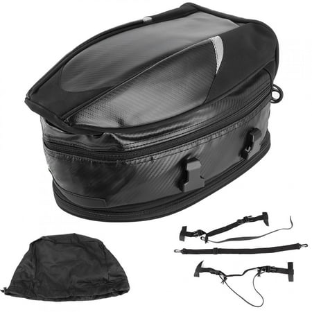 2024 Motorcycle Tail Saddle Bag Rear Storage Pack Waterproof for Helmet Luggage 18.5L