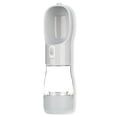 thumbnail image 3 of Dispensador de agua para mascotas al aire libre, botella portátil para PC, alimentador de vasos, suministros de viaje, jarra de almacenamiento Universal, accesorios para bebidas, gris AweSitey  PT000621-04B, 3 of 7