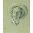 thumbnail image 2 of Johann Peter Krafft 12x14 Black Ornate Wood Framed Double Matted Museum Art Print Titled: Study on 'Hermann and Dorothea Im Weinberg' (Before 1840), 2 of 5