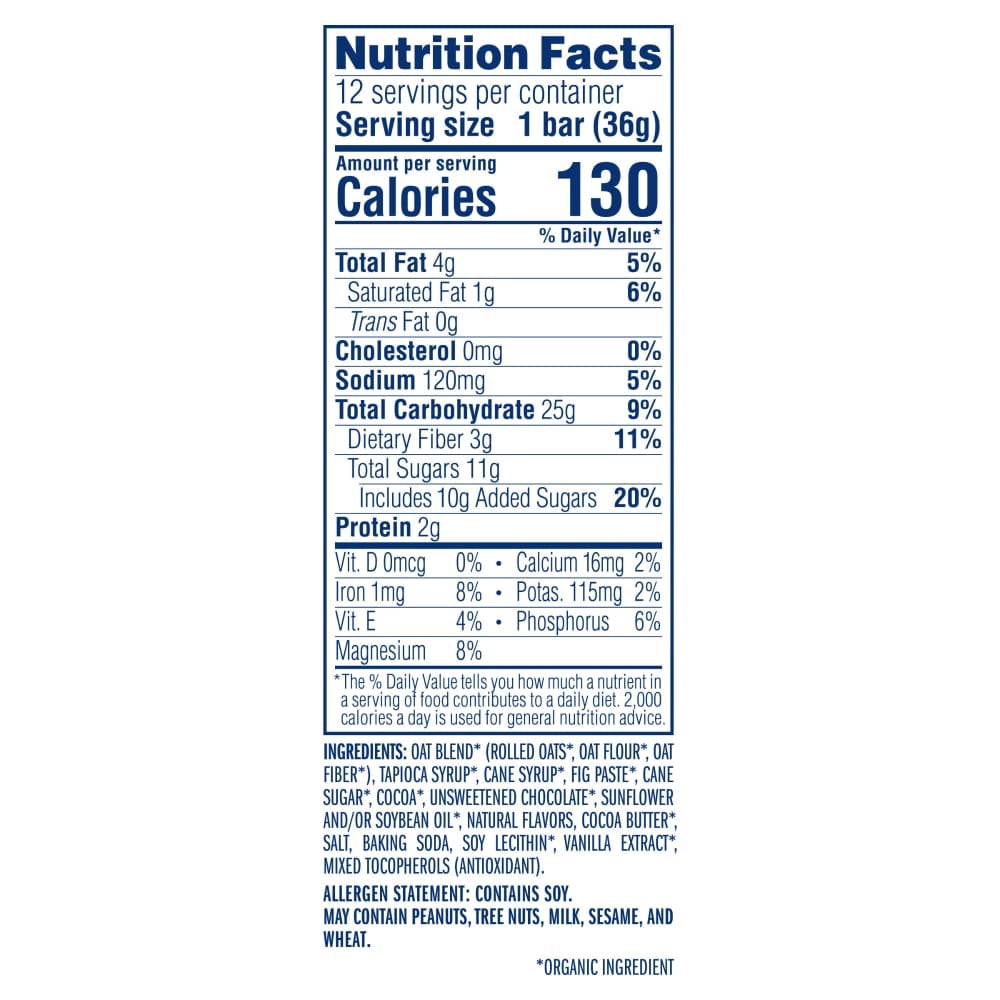 Zbar Chocolate Brownie Organic Soft-Baked Energy Snack Granola Bars 12 ct - Pack of 3