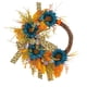 thumbnail image 2 of Corona de girasol azul, corona de flores artificiales para puerta delantera, coronas de primavera y verano para colgar en la pared para jardín de, 2 of 9