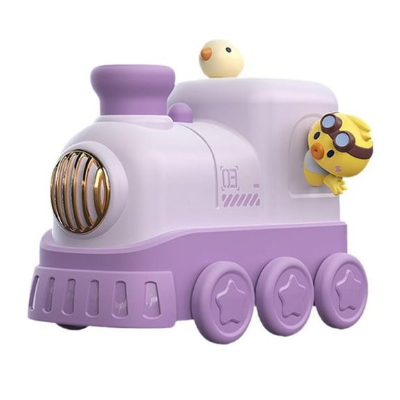 Cartoon Train Humidifier, 300ml Ultrasonic Mist Humidifier with 7-Color Night Light, Portable for Bedroom Office Desktop Decor