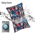 thumbnail image 5 of Kdxio Cotton Pillow Cases 14"x20" Pillowcases,Soft and Breathable Bedroom Pillow Cases-rock Skull blue record-No Pillow Core, 5 of 5