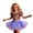 czb# Purple224, variant on CUZIBR Girls Tutu Skirt Polka Dot Ruffles Cute Bow Elastic Waist Layered Tulle Skirts With Sparkly Headband Performance Festive Valentine Party Dancewear Set,Yellow,9-11 Years