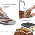 thumbnail image 4 of Placemats Set of 4, Burnt Orange Brown Woven Placemat, Linen Place Mats for Kitchen/Dining Tables, Farmhouse Dog Paw Vintage Washable Table Mats for Party, 4 of 8