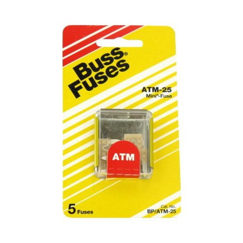 25 amp atm mini blade fuses pack of 5