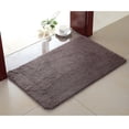 thumbnail image 5 of Felpudo de interior superabsorbente con respaldo de goma absorbente para puerta delantera, interior de piso, alfombra de entrada de algodón, raspador de zapatos, alfombra lavable a máquina (marrón), 5 of 5