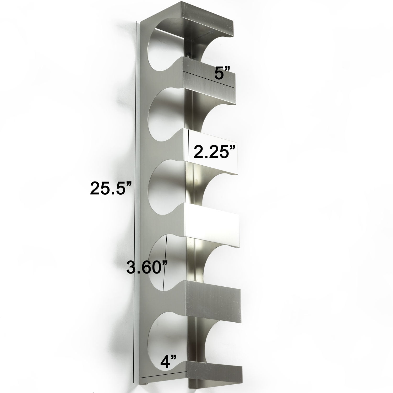 stainless steel wall wine rack