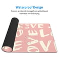 thumbnail image 4 of ZNDUO Large Rubber Mouse Pad Non-slip Desk Mat Pink Love Doodle Rubber Desk Pad Mousepad Keyboard Pad for Home Office, 15.8" x 29.5", 4 of 9