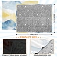 thumbnail image 4 of 70x55 Inches Glow in The Dark Blanket Cozy Throw Camping Blankets for Home and Outdoor Use Light Blue and Yellow Mountain, 4 of 8
