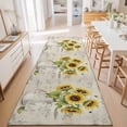 2'x6' Rug Runners for Hallways Kitchen, Yellow Sunflowers Non Slip ...