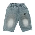 thumbnail image 4 of Jean Shorts for Kids Classic Straight Leg Denim Shorts with Pockets Boys Jeans 4-5 Years, 4 of 8