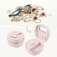 thumbnail image 2 of Unique Bargains PU Leather Travel Jewelry Box with Mirror Pink, 2 of 7
