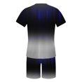 thumbnail image 4 of Traje de pantalones de playa cortos T para hombres casuales con impresión digital en color 3D Fridja  fhjkhfk461169, 4 of 4