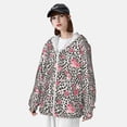 thumbnail image 3 of Balery Rose Mix Leopard 3 Sudadera ligera de manga larga con capucha y protección solar UPF 50+ para hombre y mujer, ideal para pesca y running-Small, 3 of 7