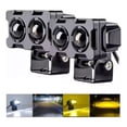 thumbnail image 1 of Par Faros Led Luz Auxiliares Doble Color Auto Moto Estrobo, 1 of 8