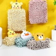 thumbnail image 4 of Chenille Hand Towel with Hanging Rope Cartoon Design Kitchen Bathroom Supplies, 4 of 7