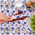 thumbnail image 6 of Pioneer Flower Floral Print Pattern Round Tablecloth 60 X 60 Inch, Wrinkle Resistant Wipeable Table Cloth for Kitchen Dining Picnic Patio Party, 6 of 6