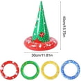 thumbnail image 3 of Inflatable Christmas Hat Ring Toss Game Set Pvc Holiday Party Activity Toy For Kids Indoor Outdoor Festive Entertainment With Four Colorful Rings, 3 of 6